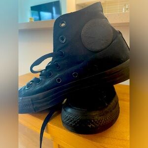 ⭐️ All Black Hightop Converse ⭐️